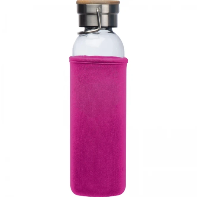 Butelka szklana z pokrowcem 600 ml z logo Zdjęcie 5