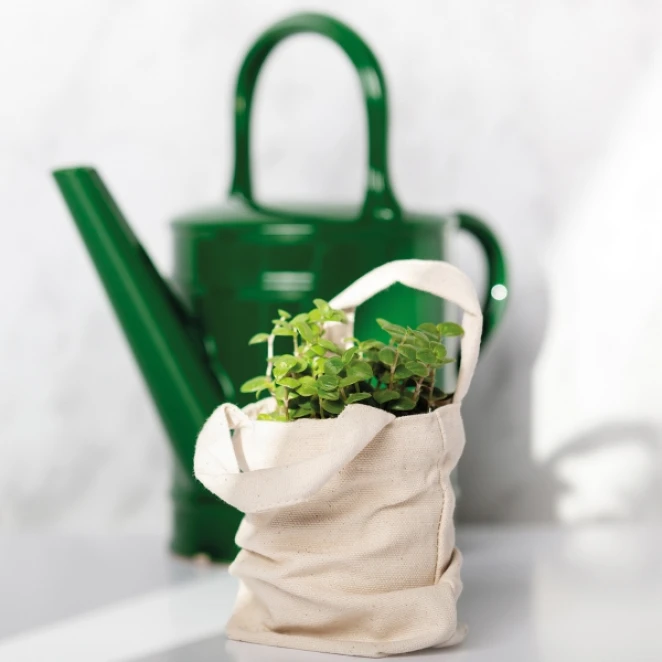 Torba bawełniana z krótkimi uszami 140 g/m2 do naniesienia logo Zdjęcie 5