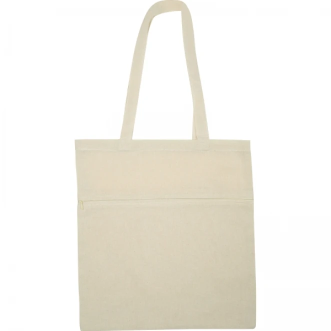 Torba bawełniana z długimi uszami 140 g/m2 z logo firmy Zdjęcie 2