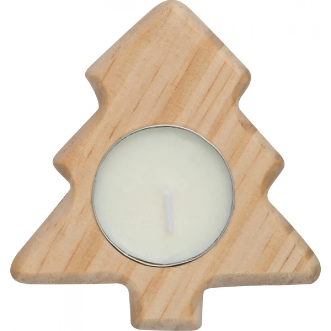 Drewniany świecznik w kształcie choinki do naniesienia logo Zdjęcie 3