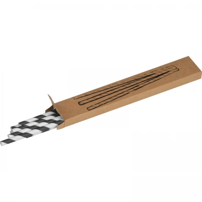 Słomki do napojów tekturowe 10 szt. z naniesieniem logo Zdjęcie