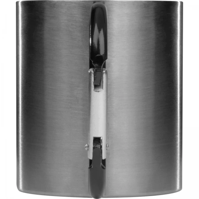 Kubek metalowy z karabińczykiem 200 ml z logo firmy Zdjęcie 6