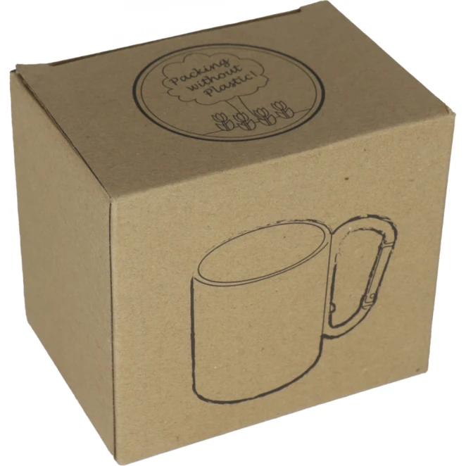 Kubek metalowy z karabińczykiem 200 ml z logo firmy Zdjęcie 7