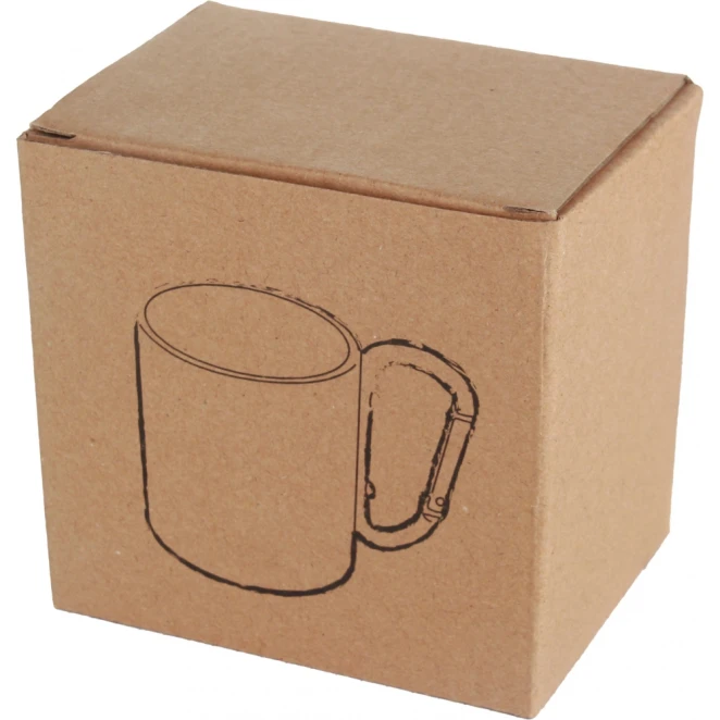 Kubek metalowy z karabińczykiem 200 ml z logo firmy Zdjęcie 8