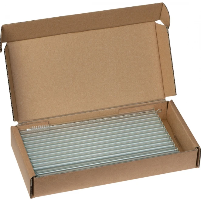 Słomka do napojów szklana 20 cm z nadrukiem logo Zdjęcie 8