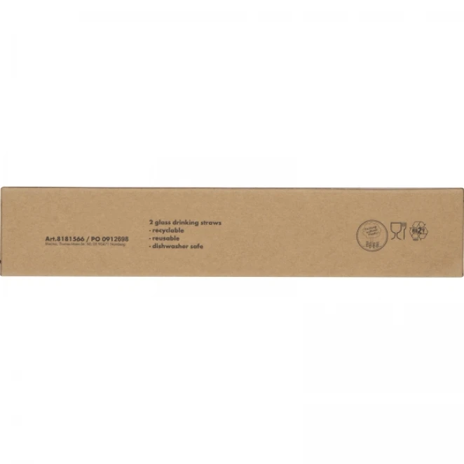 Słomki do napojów szklane 2 szt. 21 cm do drukowania logo Zdjęcie 8