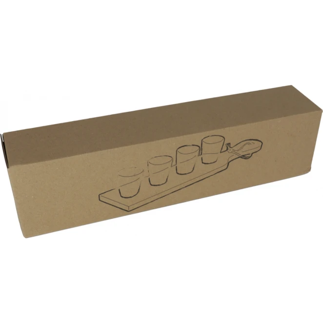 Zestaw 4 kieliszki 30 ml i podstawka z nadrukiem na zamówienie Zdjęcie 5