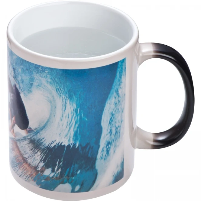 Kubek ceramiczny do sublimacji zmieniający kolor 300 ml z nadrukiem na zamówienie Zdjęcie 4