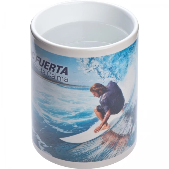 Kubek ceramiczny do sublimacji zmieniający kolor 300 ml z nadrukiem na zamówienie Zdjęcie 5