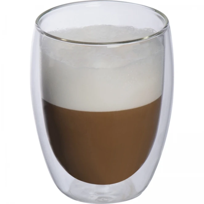 Szklanki do cappuccino 350 ml 2 szt. z naniesieniem logo Zdjęcie 4