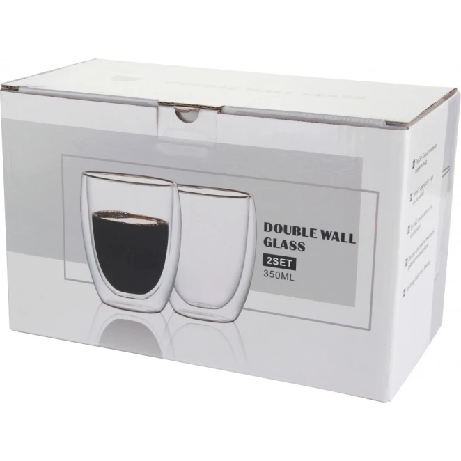 Szklanki do cappuccino 350 ml 2 szt. z naniesieniem logo Zdjęcie 6