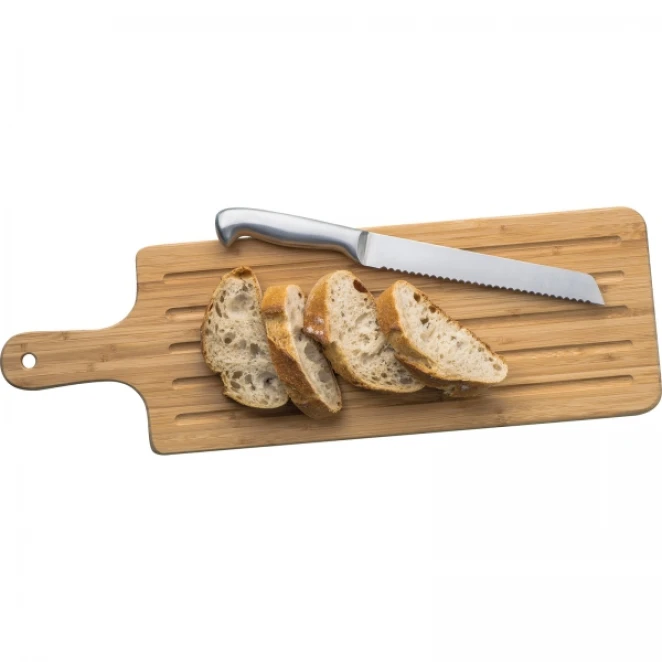 Deska kuchenna bambusowa z nożem do naniesienia logo Zdjęcie 7
