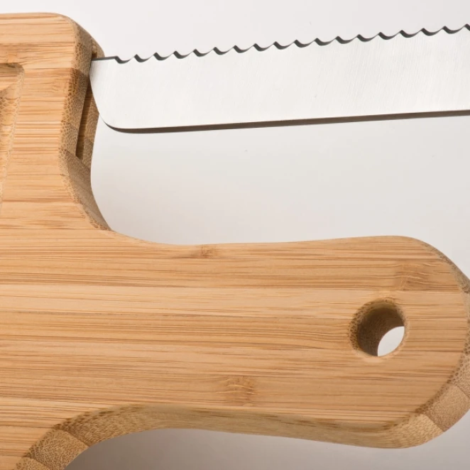 Deska kuchenna bambusowa z nożem do naniesienia logo Zdjęcie 9