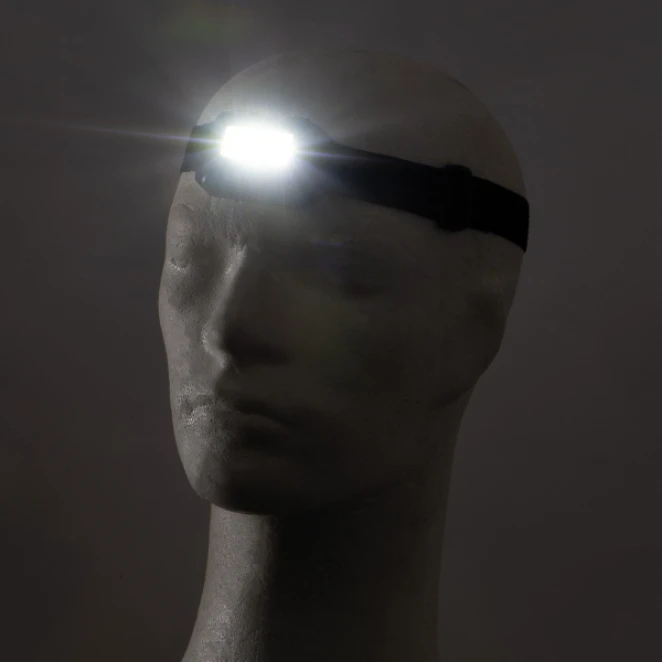 Latarka czołowa COB 3W z logo firmy Zdjęcie 3