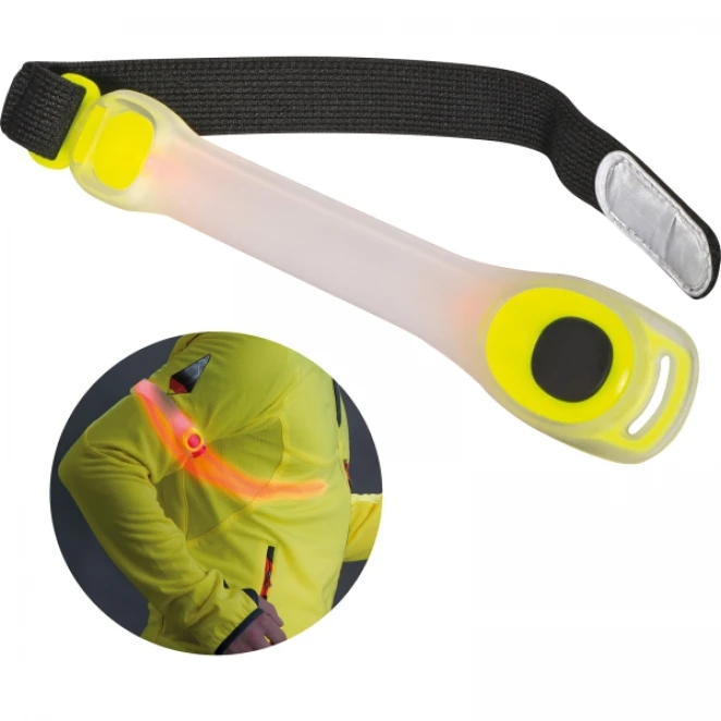 Opaska na rękę LED z logo firmy Zdjęcie