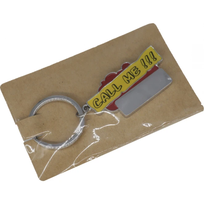 Brelok metalowy CrisMa Call Me z nadrukiem logo Zdjęcie 5