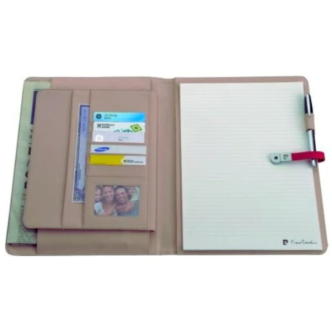 Folder z notatnikiem w linie i pamięcią USB 8GB DIMITRI Pierre Cardin z naniesieniem logo Zdjęcie 3