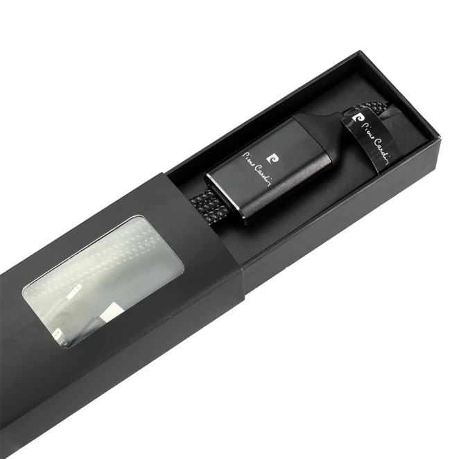 Kabel do ładowania 3w1 z podświetlanym logo Pierre Cardin z nadrukiem logo Zdjęcie 5