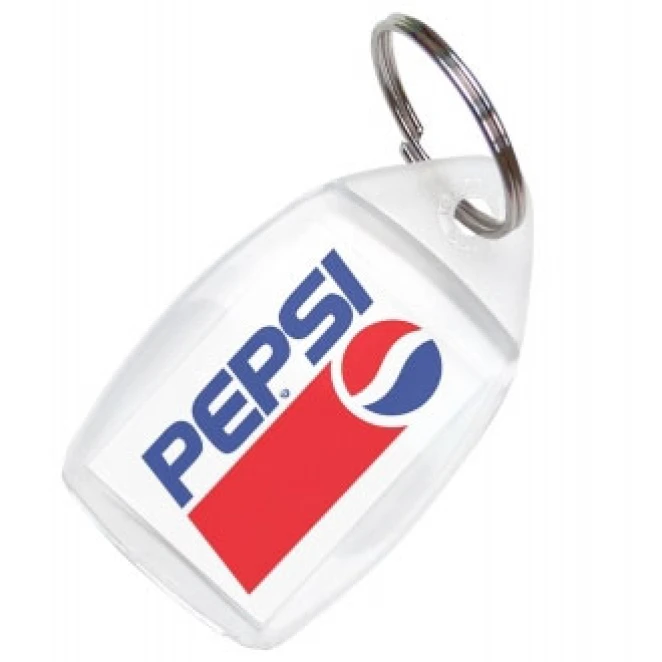 Brelok akrylowy 5,9 x 3,5 x 0,7 cm z logo firmy Zdjęcie