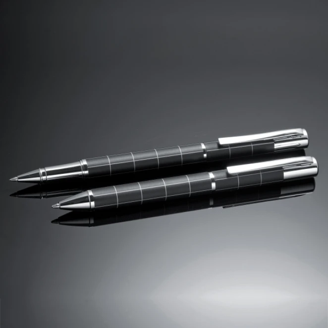 Zestaw piśmienny długopis i pióro kulkowe Ferraghini z logo firmy Zdjęcie 7