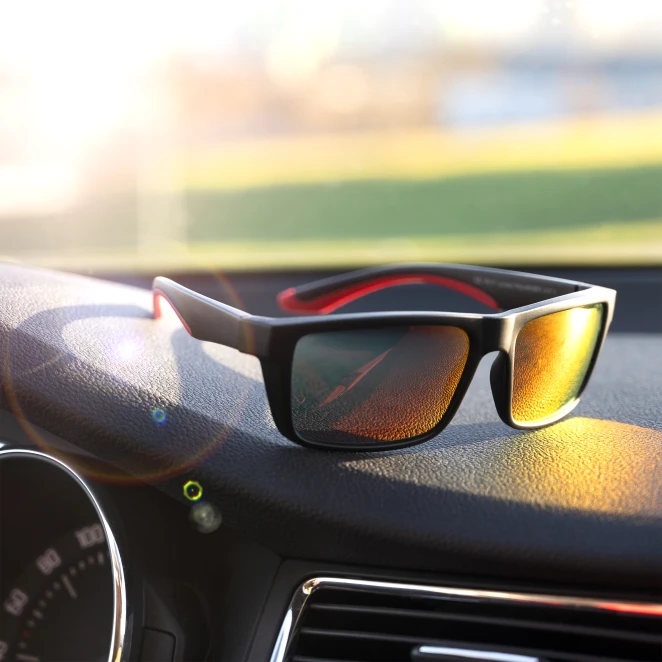 Okulary przeciwsłoneczne-polaryzacyjne UV400 IRAVADI Schwarzwolf z nadrukiem logo Zdjęcie 5