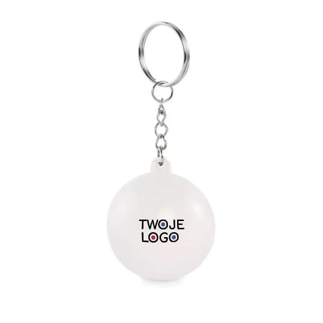 Brelok w kształcie kuli z PU CIRKELY z logo Zdjęcie