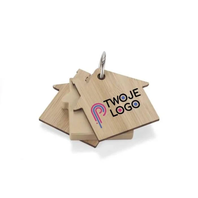 Karteczki samoprzylepne z brelokiem HOMA z nadrukiem logo Zdjęcie