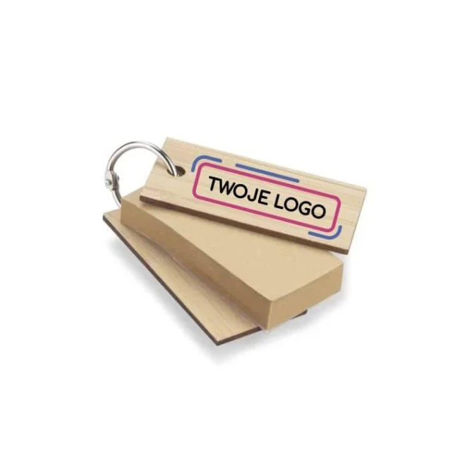 Karteczki samoprzylepne z brelokiem POLA z logo firmy Zdjęcie