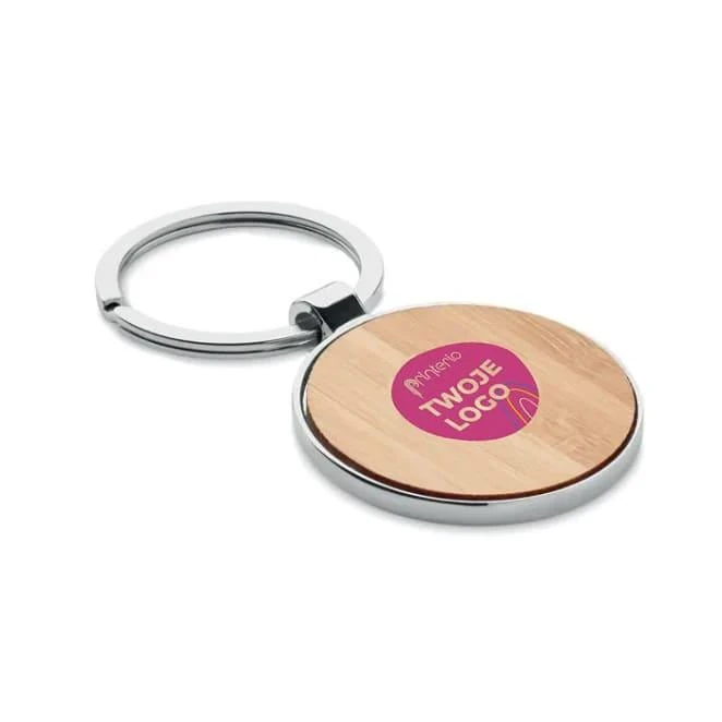 Bambusowy brelok owalny BALLARAT z naniesieniem logo Zdjęcie