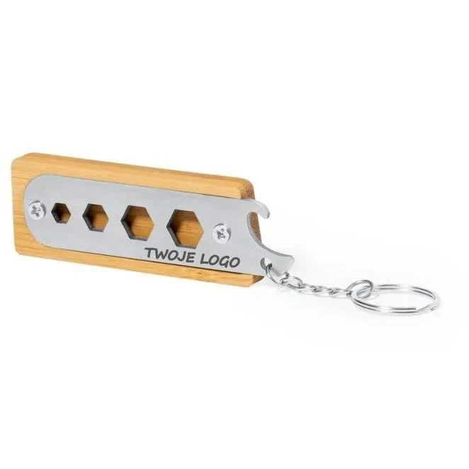 Narzędzie wielofunkcyjne, 5 funkcji, brelok do kluczy z nadrukiem logo Zdjęcie