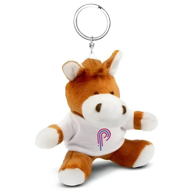 Pluszowy koń, brelok | Nero z naniesieniem logo Zdjęcie