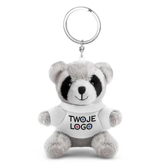 Pluszowy szop pracz, brelok | Lewis do nałożenia logo Zdjęcie