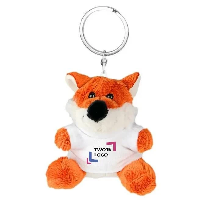 Pluszowy lis, brelok | Canny z nadrukiem logo Zdjęcie