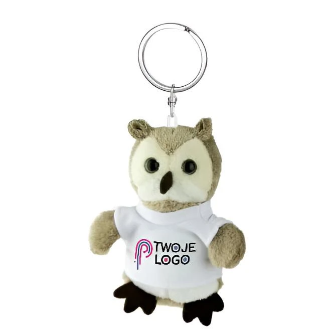 Pluszowa sowa, brelok | Cleverly do drukowania logo Zdjęcie