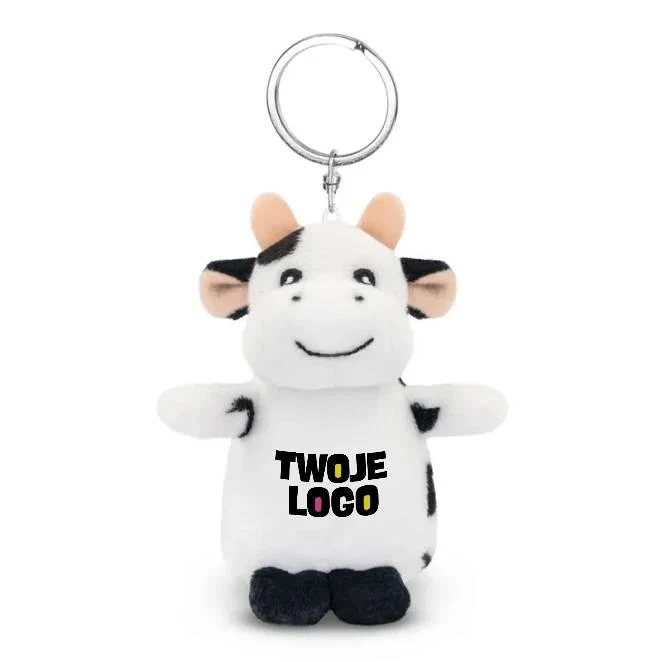 Pluszowa krowa, brelok | Cowie z naniesieniem logo Zdjęcie