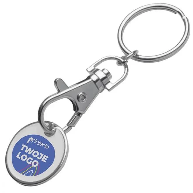 Brelok metalowy z żetonem ARRAS z naniesieniem logo Zdjęcie