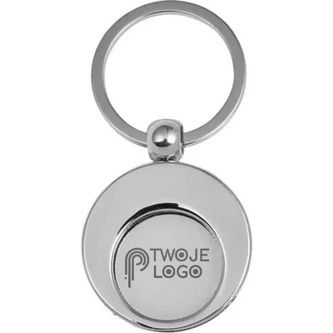 Brelok do kluczy, żeton do wózka na zakupy do nałożenia logo Zdjęcie