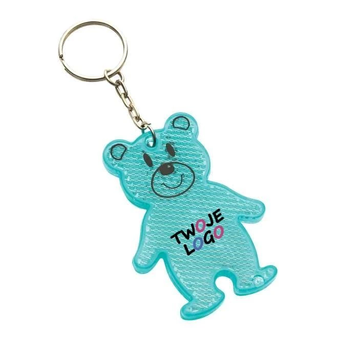 Brelok odblaskowy TEDDY do drukowania logo Zdjęcie