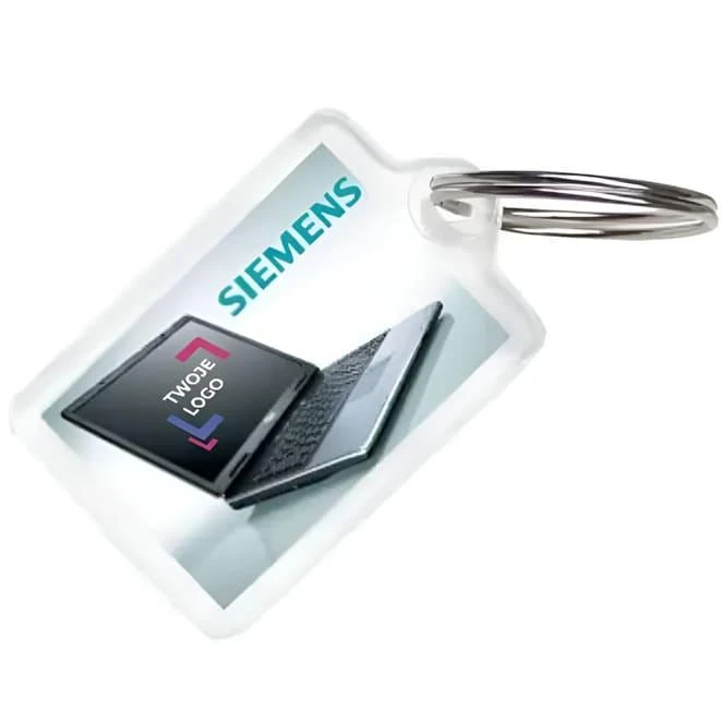 Brelok akrylowy 4,8 x 3,1 x 0,7 см z naniesieniem logo Zdjęcie