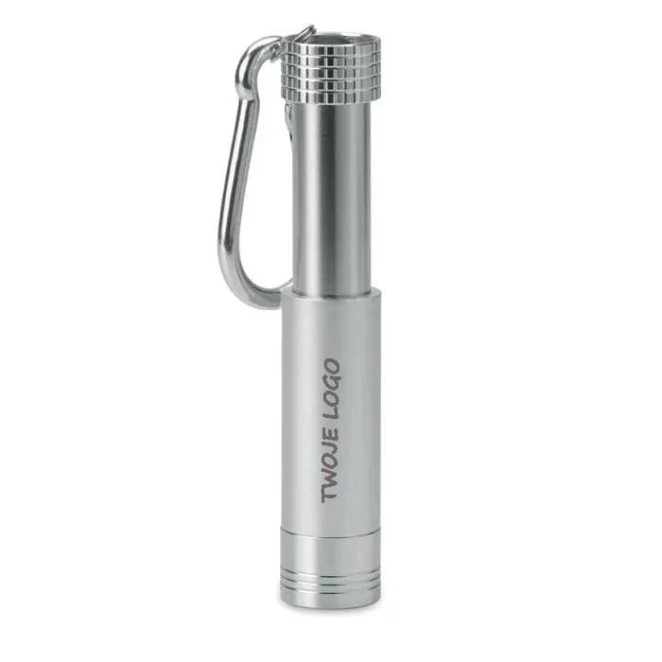 Brelok aluminiowy LED POP LIGHT z nadrukiem logo Zdjęcie