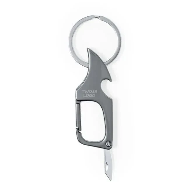 Brelok do kluczy, otwieracz do butelek, ostrze do otwierania paczek z naniesieniem logo Zdjęcie