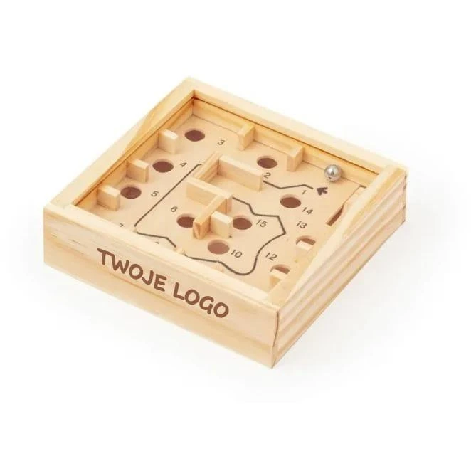 Drewniana gra zręcznościowa z naniesieniem logo Zdjęcie