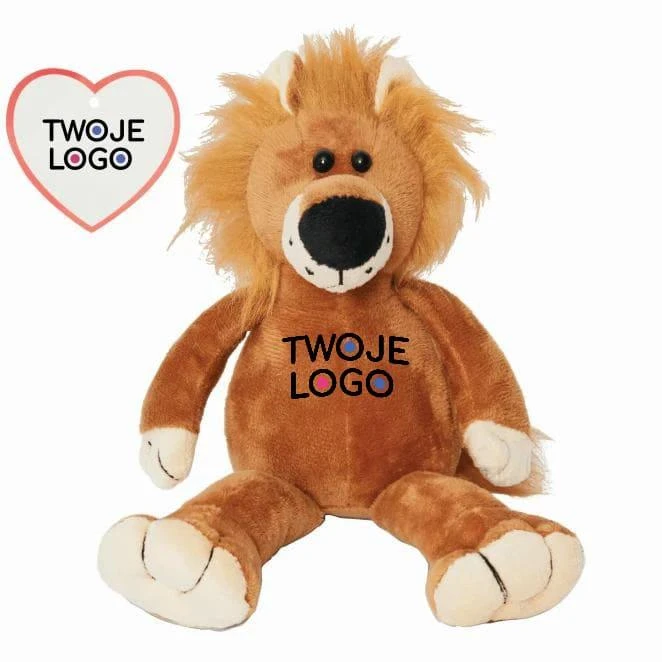 Pluszowy lew FETZY do nałożenia logo Zdjęcie