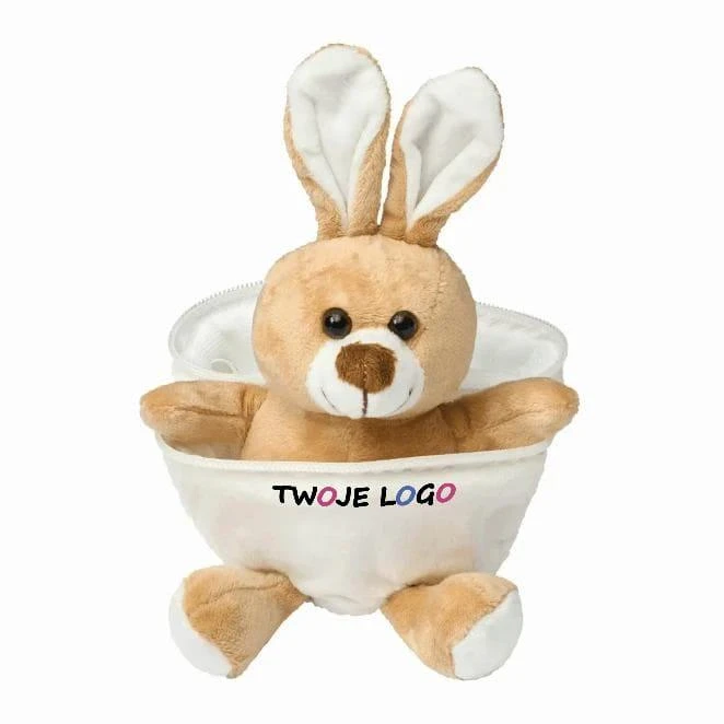 Pluszowy królik LUKAS z nadrukiem na zamówienie Zdjęcie