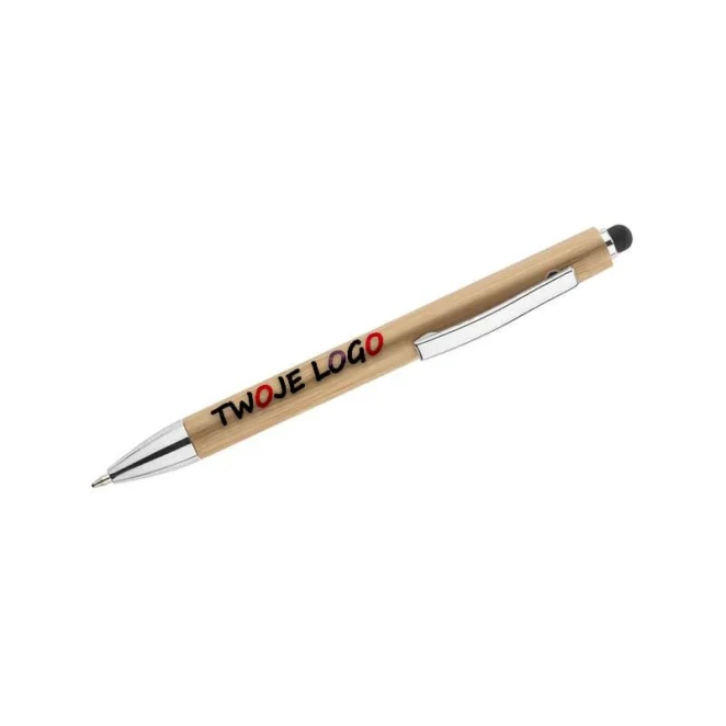 Długopis touch bambusowy TUSO z nadrukiem logo Zdjęcie