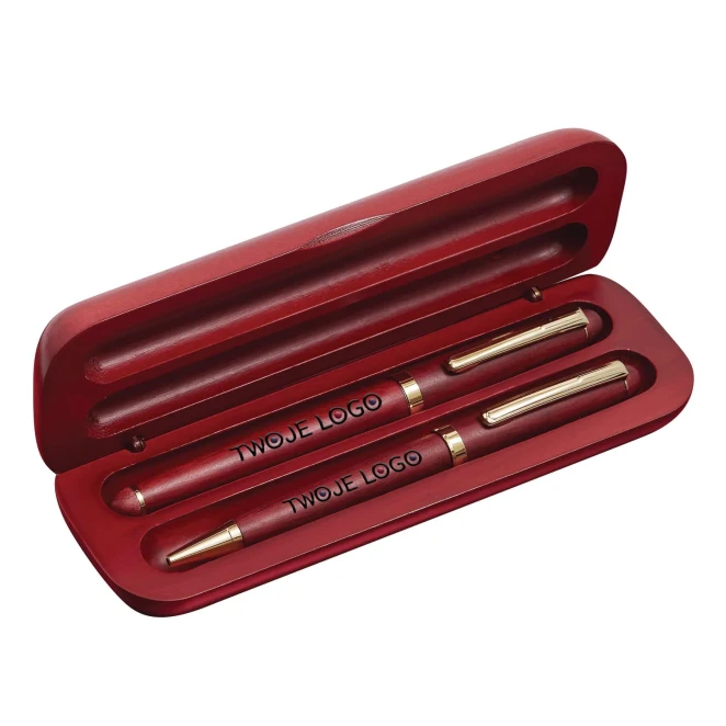 Zestaw z drewna różanego POET do nałożenia logo Zdjęcie