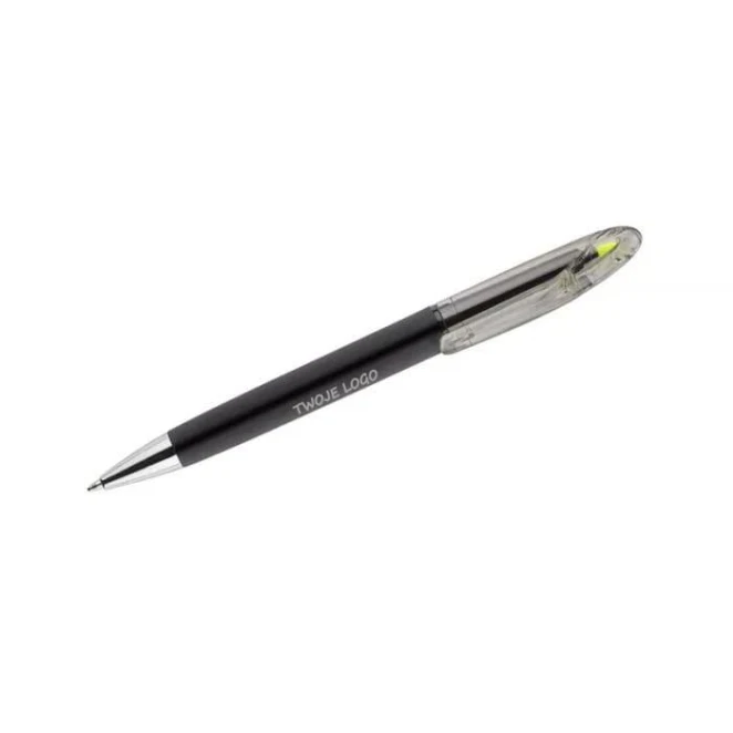 Długopis z zakreślaczem HILIG do nałożenia logo Zdjęcie