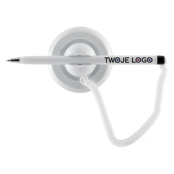 Długopis z logo na podstawce kulkowy Economix POST PEN z logo Zdjęcie