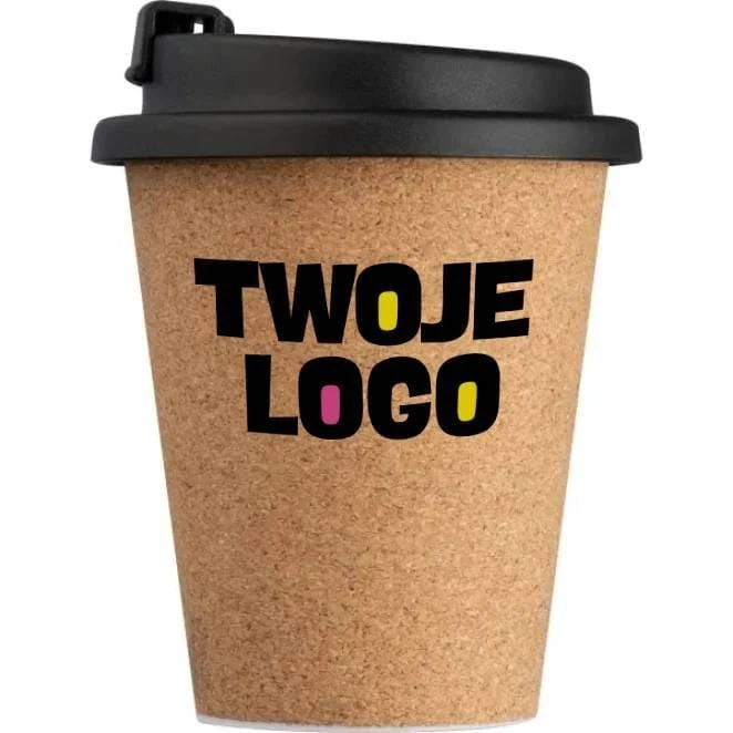 Kubek korkowy ANDENNE 350 ml z nadrukiem logo Zdjęcie