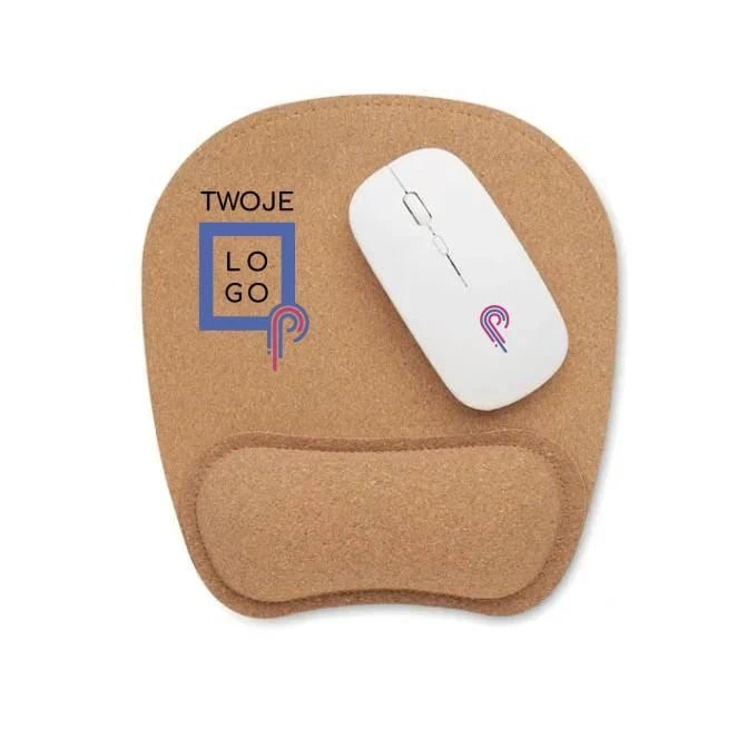 Ergonomiczna podkładka z korka MARBO z naniesieniem logo Zdjęcie